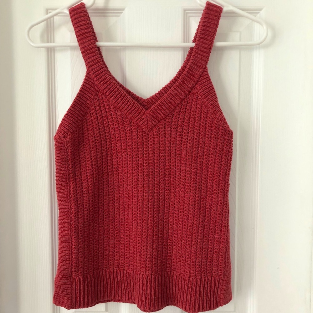 Madewell Coral Sweater Tank